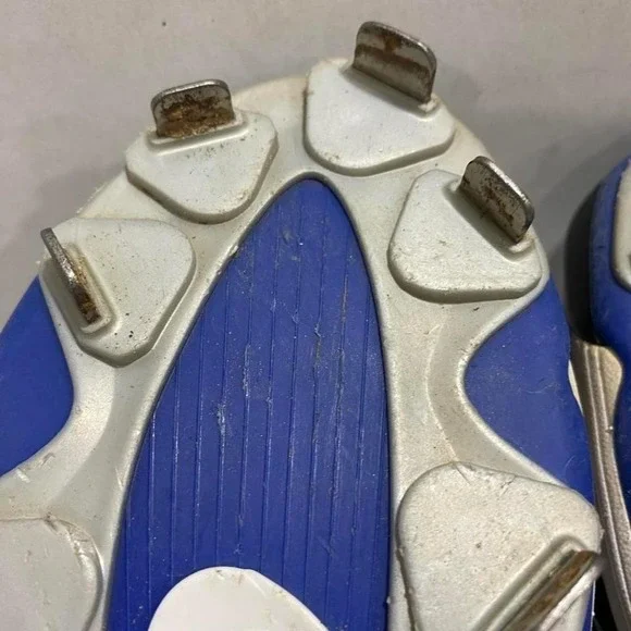 Black and blue Nike air baseball cleats  lace up men 8. SKU492#cleats - Picture 8 of 8